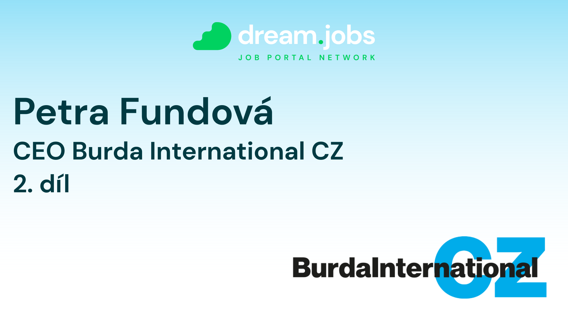 #53 - Petra Fundová - 2.díl - CEO - Burda International CZ